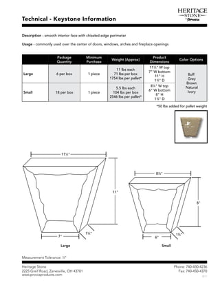 Ð¸±²»æ éìðóìëðóìîíê
Ú¿¨æ éìðóìëðóìíéð
Þïé
Ø»®·¬¿¹» Í¬±²»
îîîë Ù®»·º Î±¿¼ô Æ¿²»­ª·´´»ô ÑØ ìíéðï
©©©ò°®±ª·¿°®±¼«½¬­ò½±³
Ì»½¸²·½¿´ ó Õ»§­¬±²» ×²º±®³¿¬·±²
Ð¿½µ¿¹»
Ï«¿²¬·¬§
Ó·²·³«³
Ð«®½¸¿­»
É»·¹¸¬ øß°°®±¨÷
Ð®±¼«½¬
Ü·³»²­·±²­
Ý±´±® Ñ°¬·±²­
Ô¿®¹» ê °»® ¾±¨ ï °·»½»
ïï ´¾­ »¿½¸
éï ´¾­ °»® ¾±¨
ïéëì ´¾­ °»® °¿´´»¬ö
ïïïï
îþ É ¬±°
éþ É ¾±¬¬±³
ïïþ Ø
ïíí
ìþ Ü
Þ«ºº
Ù®»§
Þ®±©²
Ò¿¬«®¿´
×ª±®§Í³¿´´ ïè °»® ¾±¨ ï °·»½»
ëòë ´¾­ »¿½¸
ïðì ´¾­ °»® ¾±¨
îëìê ´¾­ °»® °¿´´»¬ö
èéé
èþ É ¬±°
êþ É ¾±¬¬±³
èþ Ø
ïíí
ìþ Ü
Ü»­½®·°¬·±² ó ­³±±¬¸ ·²¬»®·±® º¿½» ©·¬¸ ½¸·­»´»¼ »¼¹» °»®·³»¬»®
Ë­¿¹»
Ô¿®¹» Í³¿´´
ïïïï
îþ
èéé
èþ
ïíí
ìþ ïíí
ìþ
ïïþ
êþ
èþ
éþ
öëð ´¾­ ¿¼¼»¼ º±® °¿´´»¬ ©»·¹¸¬
Ó»¿­«®»³»²¬ Ì±´»®¿²½»æ ïï
ìþ
 