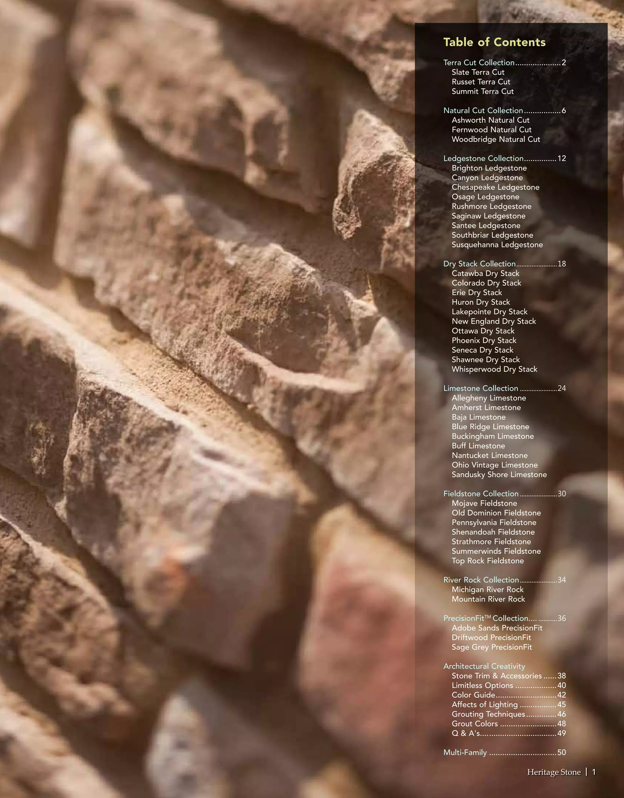 Provia Heritage Stone Catalog PDF