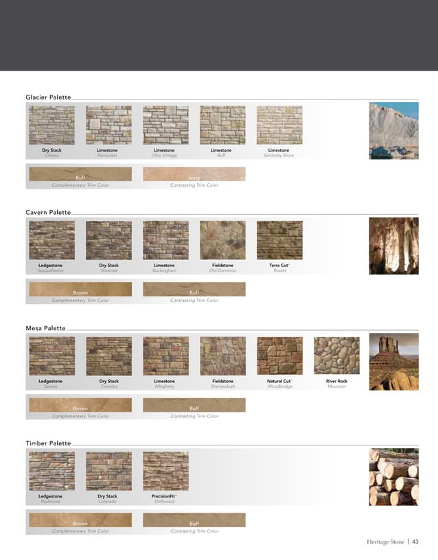 Provia Heritage Stone Catalog PDF Antiquing and Antiques Hobbies