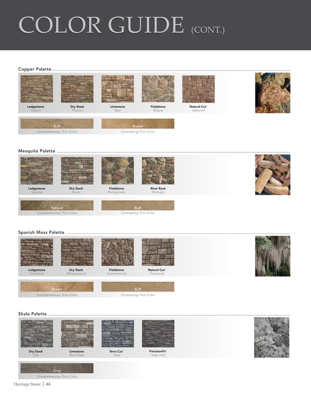 Provia Heritage Stone Catalog PDF Antiquing and Antiques Hobbies