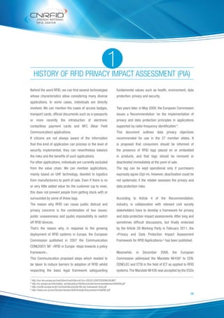 PRIVACY IMPACT ASSESSMENT (PIA) FOR RFID AND WIRELESS APPLICATIONS | PDF