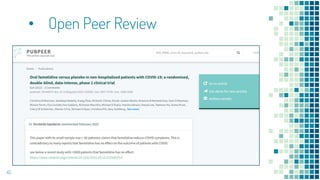 • Open Peer Review
45
 