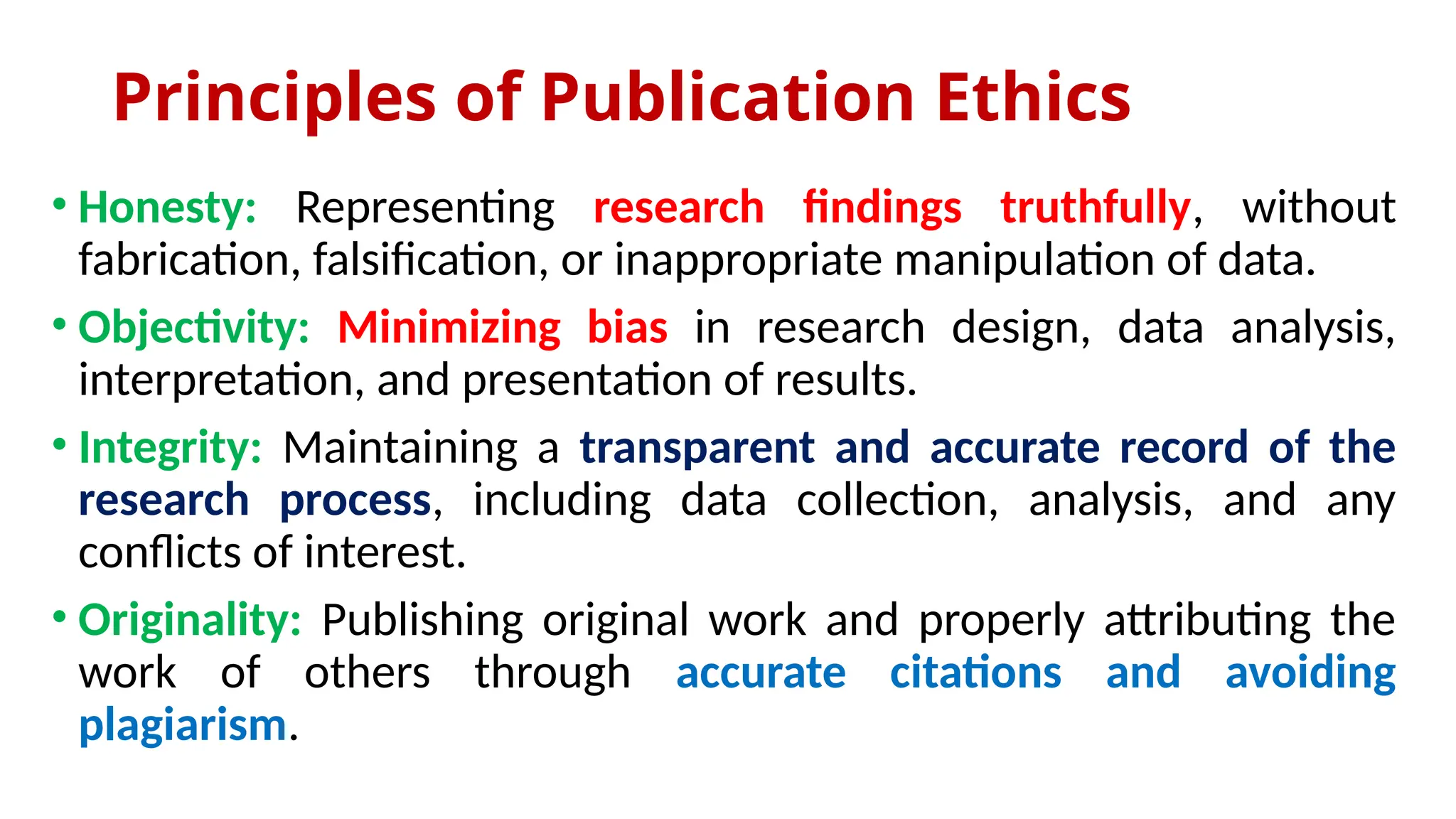 Publication Ethics Definition Introduction and Importance PPTX