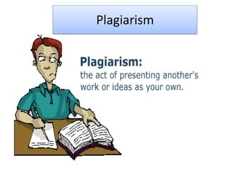 Plagiarism
 