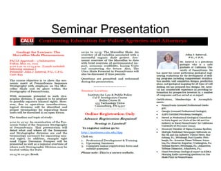 Seminar Presentation
 