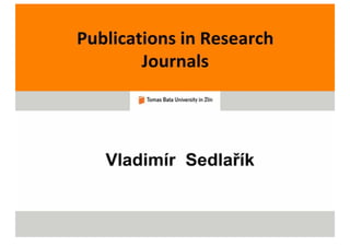 Publications In Research Journals