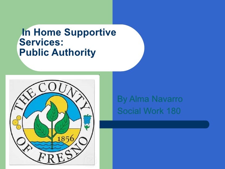 In Home Supportive Services Public Authority Fresno County