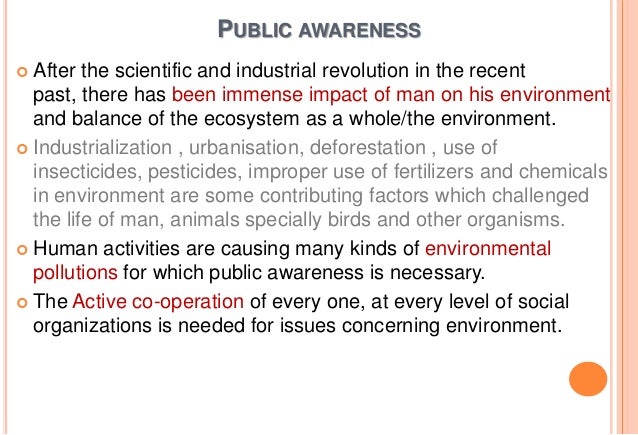 essay on need for public awareness about environment