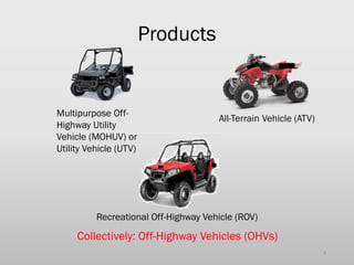 Off-Highway Vehicle (OHV) Fire and Debris Penetration Hazard Voluntary  Standards