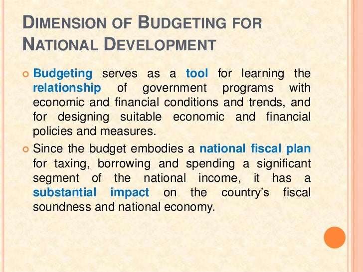Public Budgeting System and Expenditures