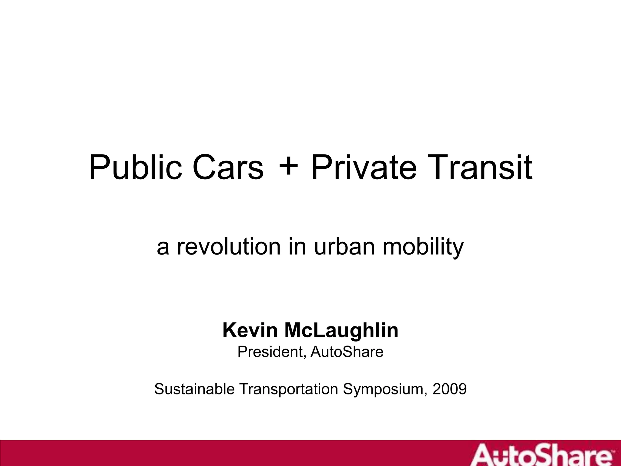 Public Cars Private Transit