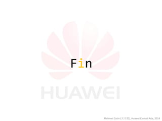 Fin 
Mehmet Cetin (买买提), Huawei Central Asia, 2014  