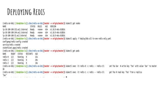 Deploying Redis
 
