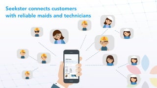 Cost
Seekster connects customers
with reliable maids and technicians