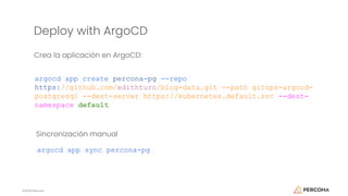 PostgreSQL on Kubernetes Using GitOps and ArgoCD | PPTX