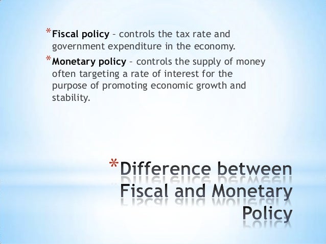 Who controls fiscal policy?