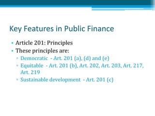 Constitutional provisions for Public Finance in Kenya. | PPTX