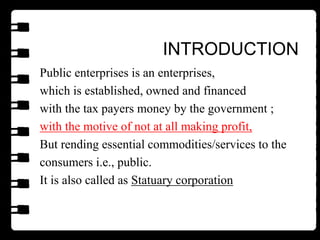 FORMS OF PUBLIC ENTERPRISES | PPT