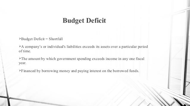 Budget deficit of pakistan pdf