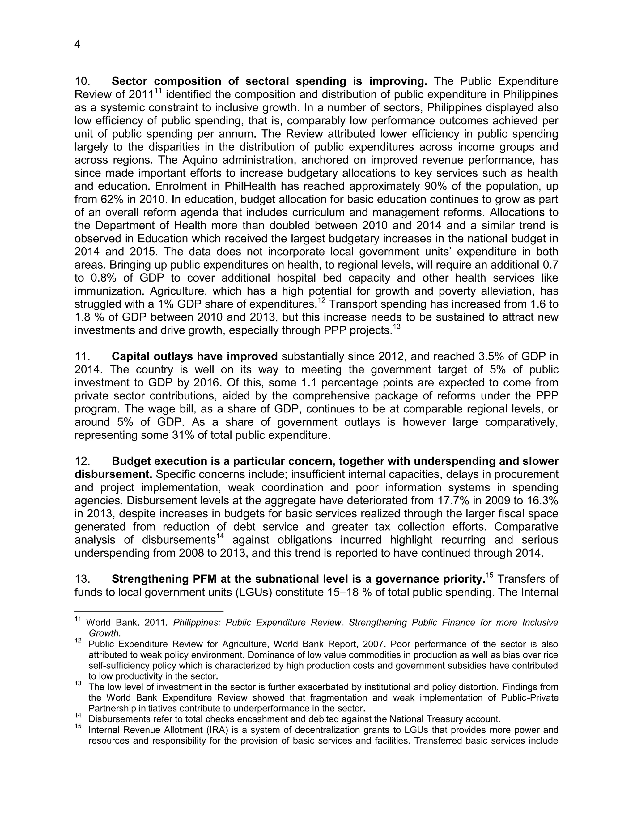 Public financial management assessment in the philippines | PDF