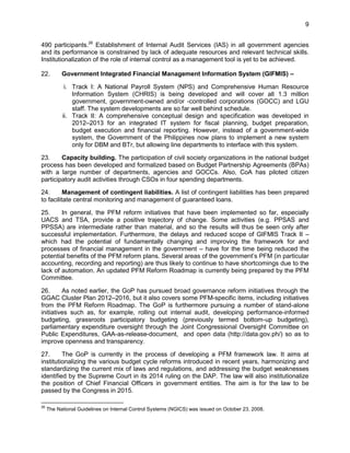 Public financial management assessment in the philippines | PDF