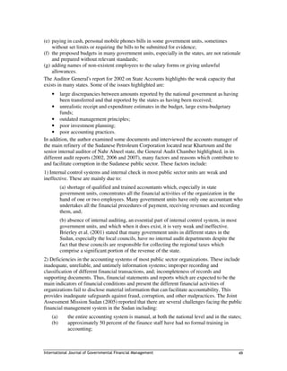 Public financial management in sudan | PDF