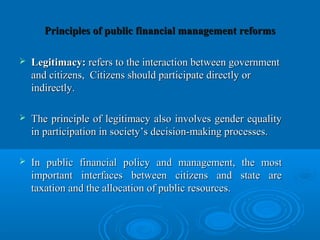 Public Financial Management Reform presentation | PPT