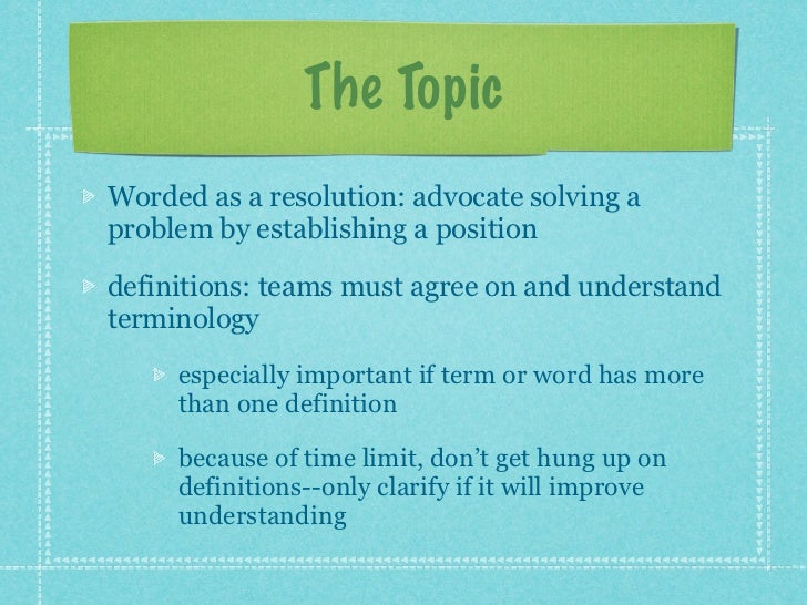 Public forum debate intro