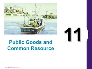 Copyright©2004 South-Western
1111Public Goods and
Common Resource
 
