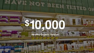 $10,000
Healthy Organic Version
 