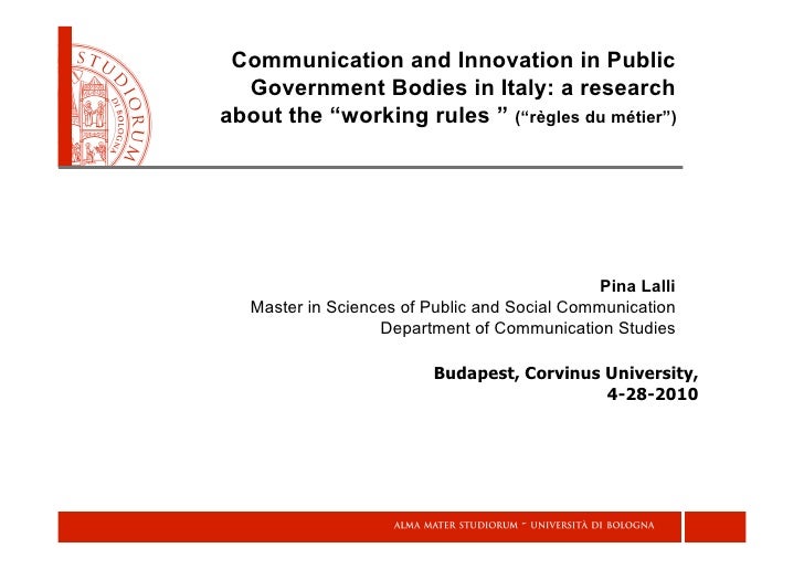 thesis government communication