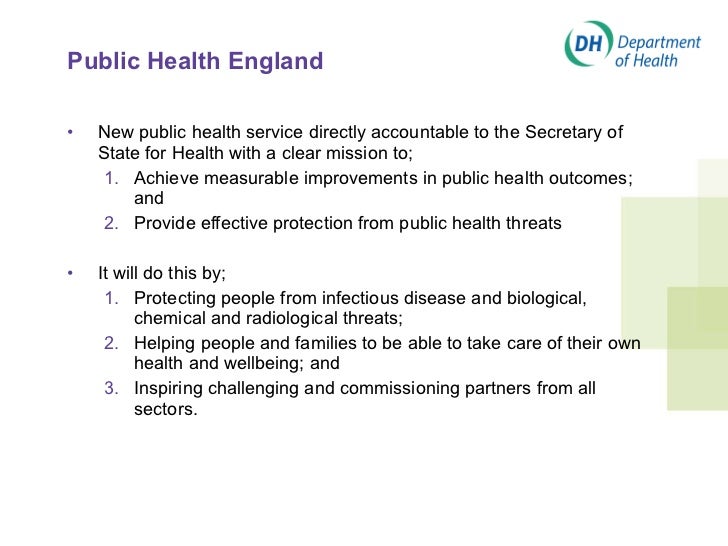 Public Health Strategy for England