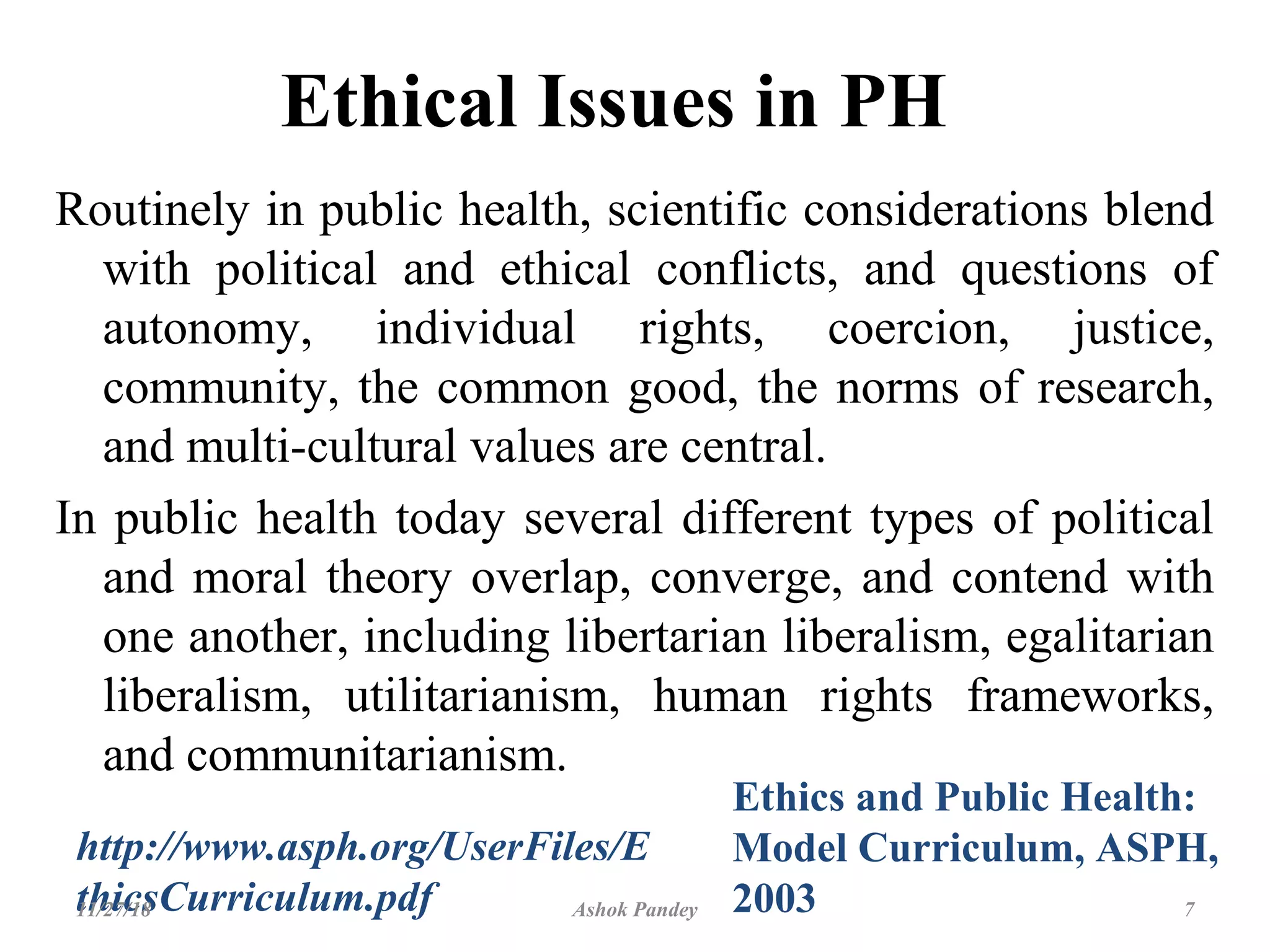 Public health ethics | PPT