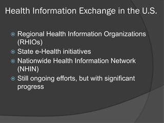 Consumer Health Informatics Examples Public Health Informatics, Consumer Health Informatics, mHealth & PHRs ...