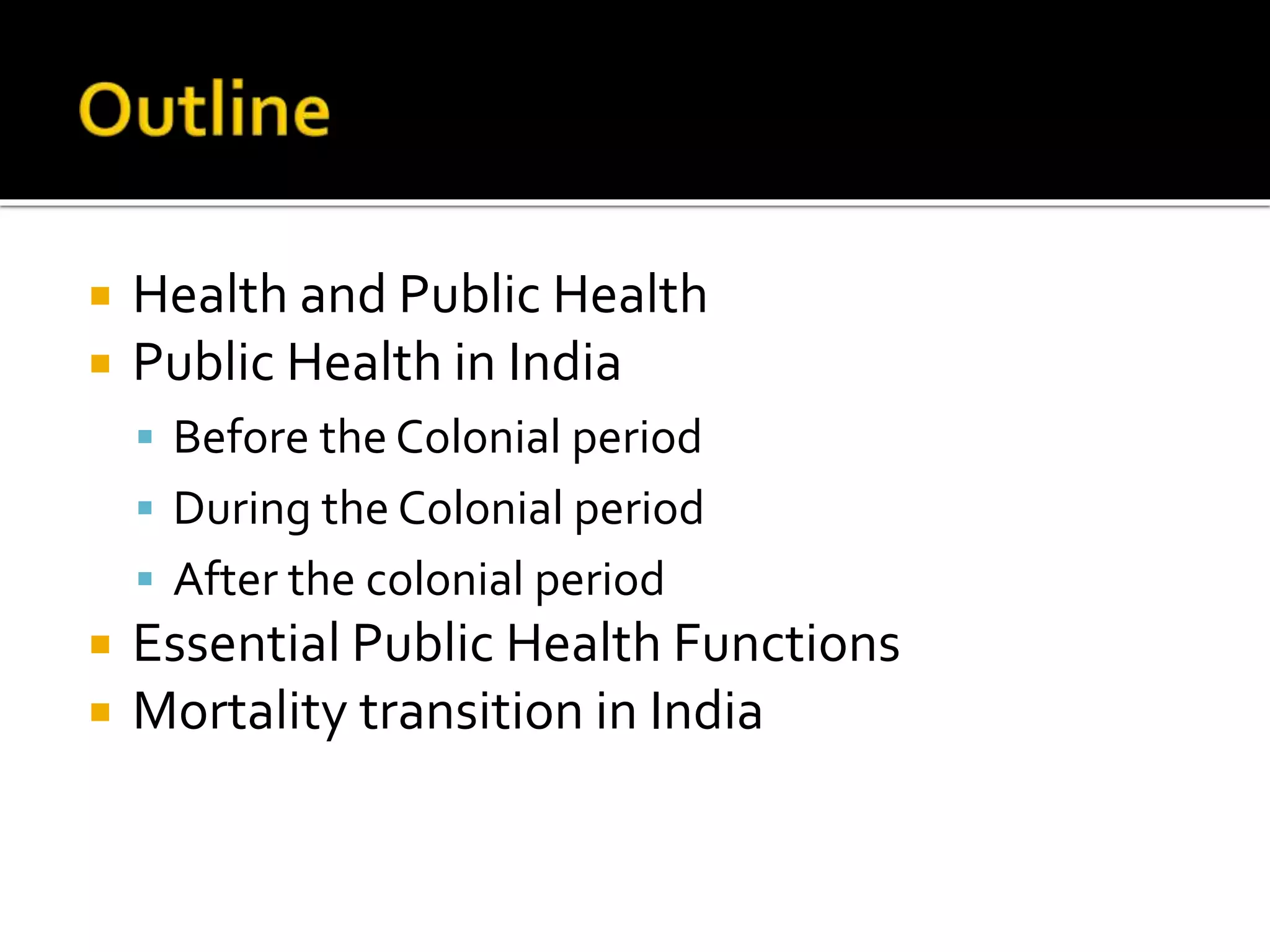 Public health in india | PPTX