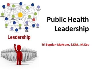 Public Health
Leadership
Tri Septian Maksum, S.KM., M.Kes
 