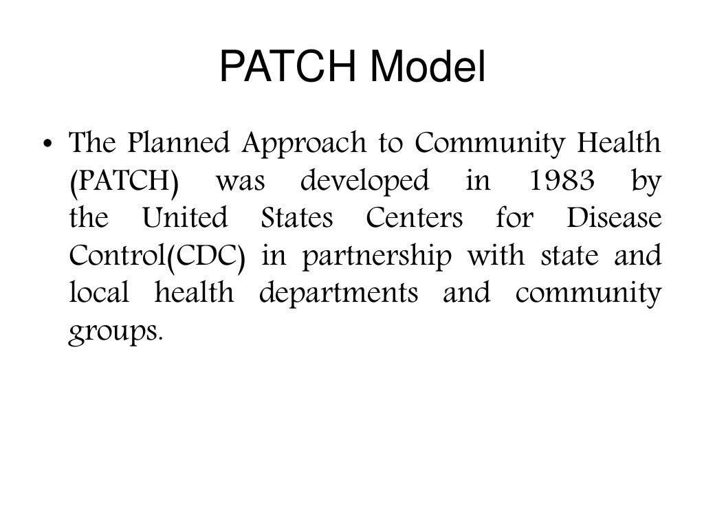 Public health model