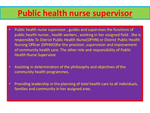 Public Health Nurse Phn
