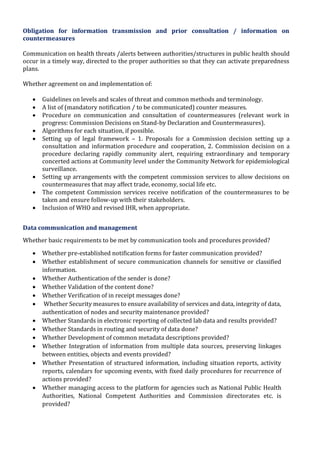 Public Health Preparedness Planning for Strengthening Capabilities ...