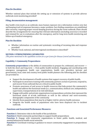 Public Health Preparedness Planning for Strengthening Capabilities ...