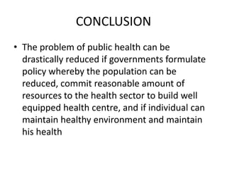 Public health problem | PPTX