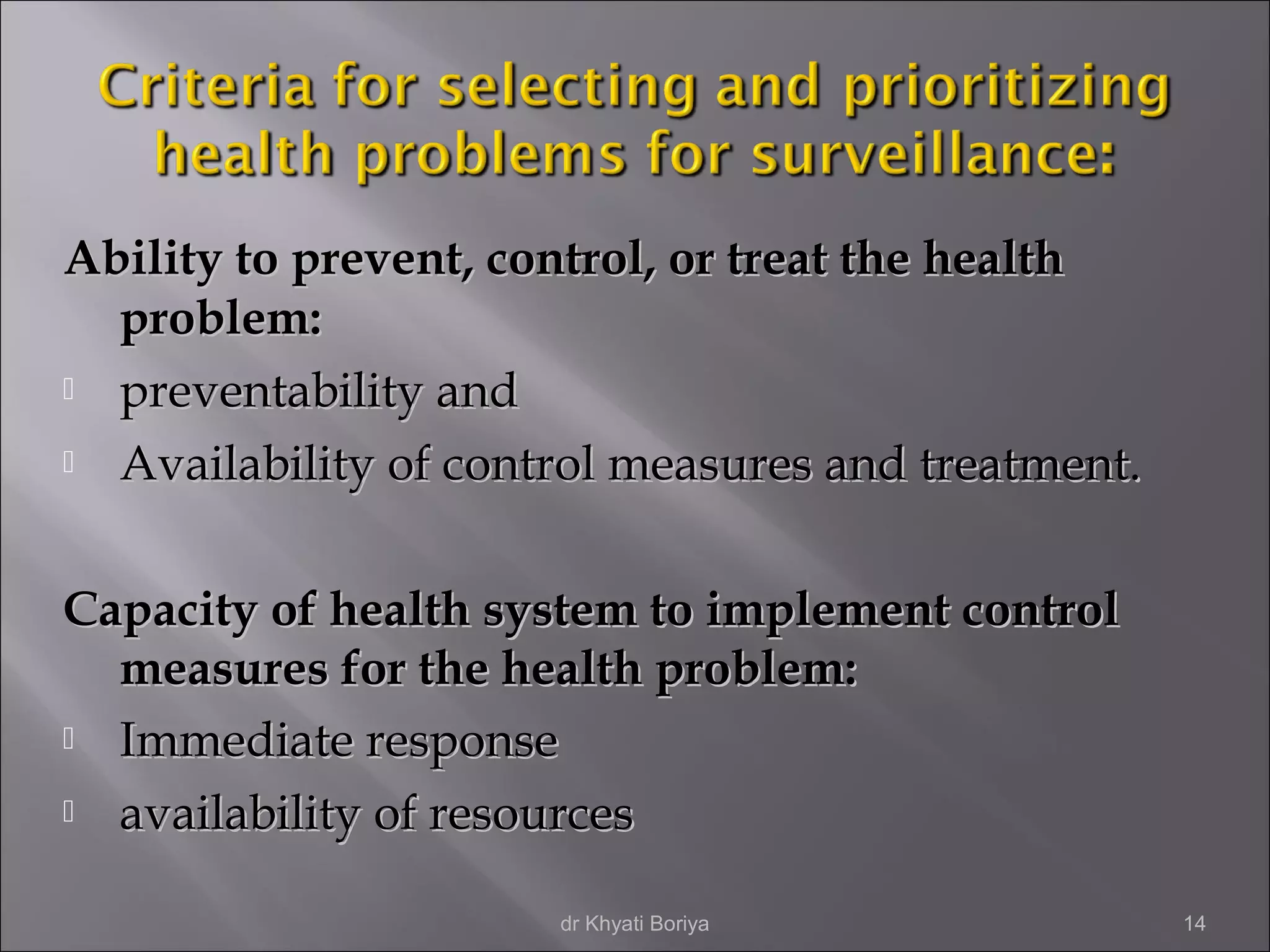 Public health surveillance | PPT
