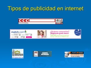 Tipos de publicidad en internet 