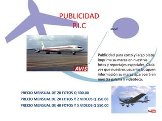 Publicidad Aeroman Virtual