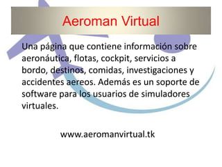 Publicidad Aeroman Virtual