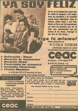 Publicidad CEAC años 60