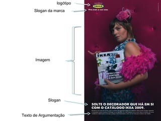 logótipo Slogan da marca Imagem Slogan  Texto de Argumentação  