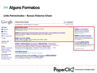 >> Alguns Formatos
Links Patrocinados – Buscas Palavras-Chave
 