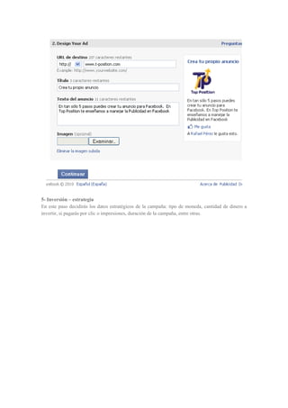 Publicidad en facebook