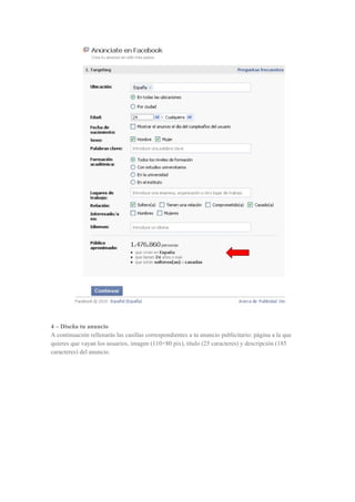 Publicidad en facebook